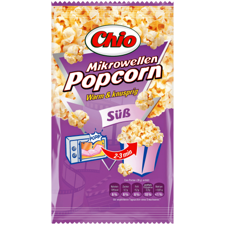 Chio Попкорн для микроволновки Сладкий 100г