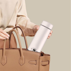 Yoyaxi Yoyaxi Reise-Wasserkocher Tragbarer Reise-Wasserkocher aus Edelstahl mit beheiztem Becher,350 ml, Drei Temperaturmodi, schnelles Aufheizen und Warmeerhaltung  Дорожный чайник Yoyaxi Портативный дорожный чайник из нержавеющей стали с чашкой с подогр