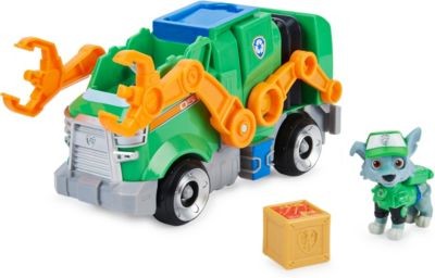 Spin Master Paw Patrol Rockys Deluxe Basis Fahrzeug aus dem Kinofilm mit Hundefigur Базовый автомобиль Paw Patrol Rocky's Deluxe из фильма с фигуркой собаки