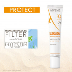 A-DERMA PROTECT SPF 50+ unsichtbares Fluid  Невидимый флюид PROTECT SPF 50+