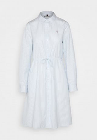 Tommy Hilfiger ITHAKA KNEE SHIRT DRESS Shirt dress blue ПЛАТЬЕ-РУБАШКА ITHACA KNEE SHIRT DRESS Платье-рубашка синий