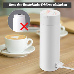 LETGOSPT LETGOSPT Wasserkocher 500ml Wasserkocher 3-in-1 Reisewasserkocher, Tragbarer Mini-Heizbecher, 300,00 W, 304-Edelstahlauskleidung, Kleiner Schnell Erhitzender Isolierbecher  Чайник LETGOSPT Чайник на 500 мл Дорожный чайник 3-в-1, портативная мини-