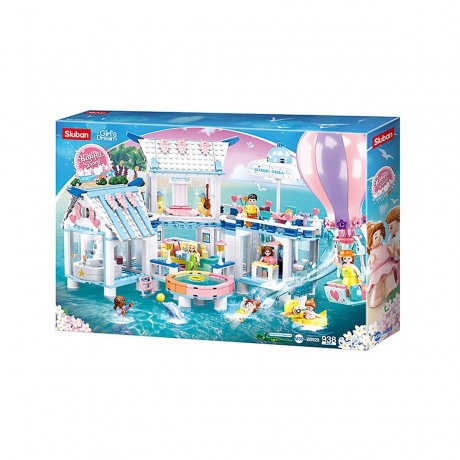 Sluban Klemmbausteine Sea-View Pool Villa (938 Teile) Вилла с бассейном и видом на море (938 шт.)