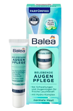 Balea Augencreme Belebend, Балеа Крем для кожи вокруг глаз увлажняющий против отечности и темных кругов, 15 мл