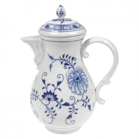Meissen Meissen  'Zwiebelmuster kobaltblau - weisser Rand' Kaffeekanne 0,85 L Кофейник Meissen "луковичный узор синий кобальт - белая кромка" 0,85 л