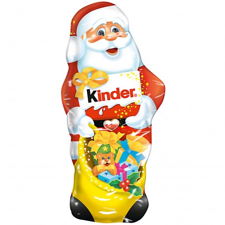 kinder Schokolade Weihnachtsmann Киндер Шоколадный Дед Мороз, 18см, 3шт х 110г, 330 грамм