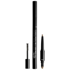 Карандаш, пудра и гель для бровей 3 в 1 NYX Professional Makeup 3-in-1 Brow Pencil, оттенок Blonde
