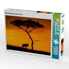 CALVENDO Puzzle CALVENDO Puzzle Abendstimmung in der Savanne. Пазл CALVENDO Пазл Вечернее настроение в саванне.