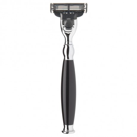 Muhle SOPHIST 3-Klingen-Rasierer Griff schwarz  Бритва SOPHIST с 3 лезвиями черная ручка