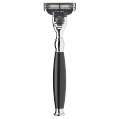 Muhle SOPHIST 3-Klingen-Rasierer Griff schwarz  Бритва SOPHIST с 3 лезвиями черная ручка