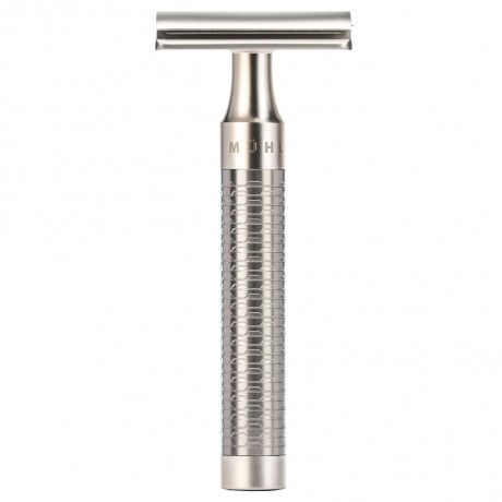 Muhle Rasierhobel geschlossene Schaumkante, Griff Edelstahl  Безопасная бритва с закрытым лезвием из пеноматериала, ручка из нержавеющей стали