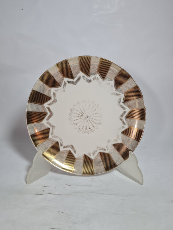 Чайное трио винтажное Winterling Roslau Bavaria / 20er с золотистым декором, фарфор, Германия, 1960-70гг.