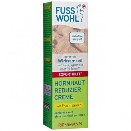 fussswohl Hornhaut Reduziercreme Soforthilfe  Крем для ног Экстренная помощь удаление роговицы 75 г