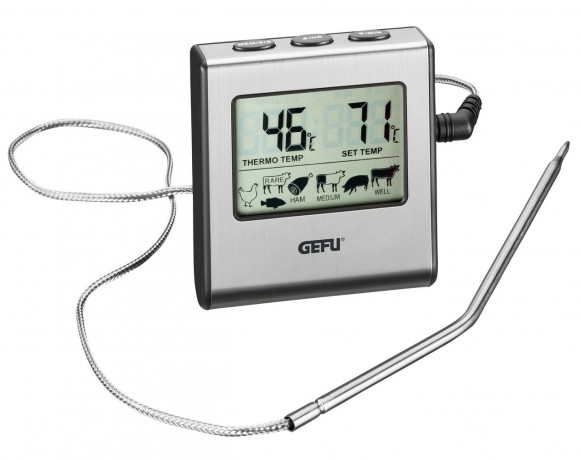 GEFU GEFU Digitales Bratenthermometer TEMPERE schwarz/ silber Цифровой термометр для обжарки GEFU TEMPERE