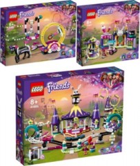 LEGO Friends 3er Set: 41686 Magische Akrobatikshow + 41687 Magische Jahrmarktbuden + 41685 Magische Jahrmarktachterbahn Набор друзей из 3 предметов: 41686 Волшебное акробатическое шоу + 41687 Волшебные ярмарочные будки + 41685 Волшебные ярмарочные горки