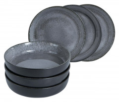 Moritz &amp; Moritz Moritz &amp; Moritz Suppenteller 6-tlg. DIGITAL anthrazit Суповые тарелки Moritz &amp;amp; Moritz 6 шт. ЦИФРОВОЙ