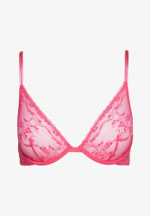 Tommy Hilfiger FLORAL UNPADDED  Triangle bra hot magenta FLORAL UNPADDED Бюстгальтер с треугольными чашечками горячий пурпурный