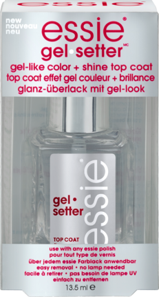 essie Лак для ногтей для верхнего слоя гель	 setter, 13,5 мл