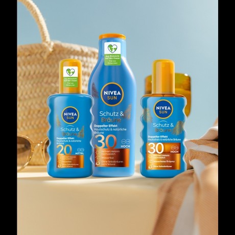 Nivea Sun Schutz & Braune Sonnenspray  Защита от солнца и коричневый солнцезащитный спрей