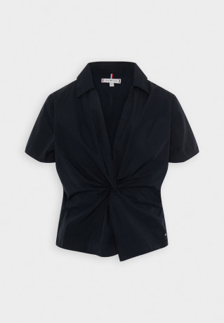 Tommy Hilfiger SOLID POPLIN TWIST Blouse desert sky SOLID POPLIN TWIST Блузка небо пустыни