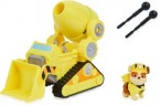 Spin Master Paw Patrol Rubbles Deluxe Basis Fahrzeug aus dem Kinofilm mit Hundefigur Базовый автомобиль Paw Patrol Rubbles Deluxe из фильма с фигуркой собаки
