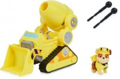 Spin Master Paw Patrol Rubbles Deluxe Basis Fahrzeug aus dem Kinofilm mit Hundefigur Базовый автомобиль Paw Patrol Rubbles Deluxe из фильма с фигуркой собаки