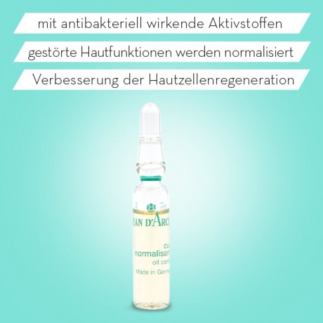 JEAN D'ARCEL cure normalisante PURIFIANTE Ampullen Serum verkurzt Entzundungen und Heilung  Cure normalisante PURIFIANTE сыворотка в ампулах сокращает воспаление и заживление