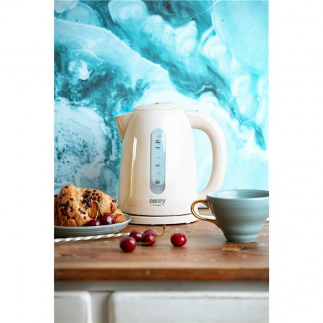 Camry Camry Wasserkocher CR 1254L, 1,7 Liter, elektrisch, beige, 360 Grad drehbar, Abschaltautomatik Чайник Camry CR 1254L, 1,7 л, электрический, бежевый, поворот на 360 градусов, автоматическое отключение