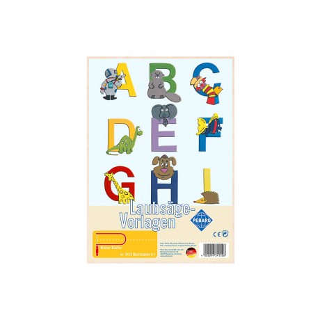 Pebaro Laubsagevorlage Buchstaben A Письмо шаблон лепнины