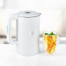 Balter Balter Wasserkocher WK-4, Edelstahl, 1,7 Liter, Doppelwand Design, BPA frei, LED, weiss Чайник Balter WK-4, нержавеющая сталь, 1,7 литра, конструкция с двойными стенками, без BPA, светодиод, белый
