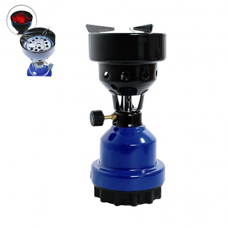 Mianova Mianova Gaskocher 1 flammig Gaskocher Campingkocher Gas Kocher Blau, Outdoor BBQ Barbecue Grill Camping Herd Tischgrill Notfall Campingherd Notfallkocher  Газовая плита Mianova 1 пламя Газовая плита Кемпинговая плита Газовая плита Синяя уличная ба