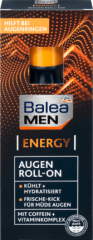 Balea MEN Augencreme energy Q10 Augen Roll On Крем для глаз шариковый, с гиалуроновой кислотой и зелёным кофе, 15 мл