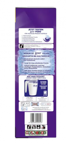 LENOR Colorwaschmittel Pulver Amethyst Blutentraum 90 WL XXL-Pack, Стиральный порошок для цветного белья, с ароматом Цветочный сад,  90 загрузок, 4500 г