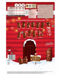 KitKat Adventskalender 2stk Адвент-календарь 2025, 24 шоколадные фигурки с хрустящими вафлями, 41см х 28см, 208 грамм х 2 штуки