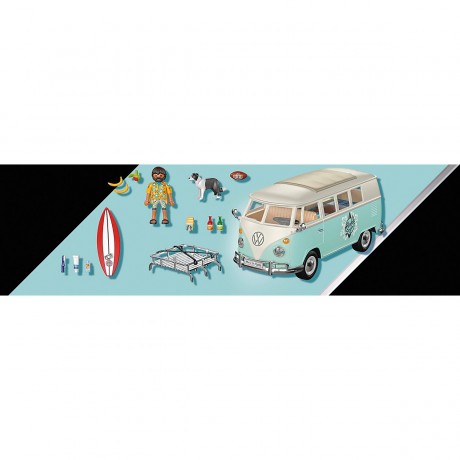 PLAYMOBIL PLAYMOBIL 70826 Volkswagen T1 Camping Bus Туристический автобус PLAYMOBIL 70826 Volkswagen T1
