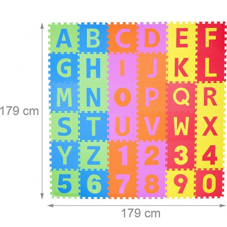 relaxdays Spielmatte Puzzle 86-teiliges Set Пазл с игровым ковриком