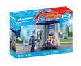 PLAYMOBIL 71733 Action Heroes Полицейский участок, комната расследований, 38 деталей, фигурки полицейского и подозреваемой, конструктор для детей 4-10 лет