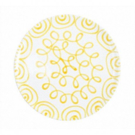 Gmundner Keramik Gmundner Keramik Gelbgeflammt Platzteller Cup d: 32 cm / h: 2,2 cm Gmundner Ceramics Flamed Yellow Charger Plate Cup d: 32 см / высота: 2,2 см
