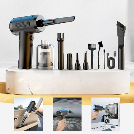 Hikeren Hikeren Akku-Handstaubsauger 68W Staubsauger und Geblase,mit mehreren Dusen,Mundstucken,Bursten, Staub blasen  Беспроводной ручной пылесос Hikeren Пылесос и воздуходувка мощностью 68 Вт, с несколькими насадками, мундштуками, щетками и системой выд