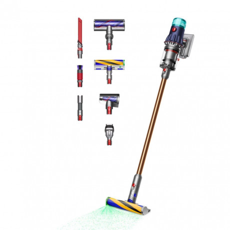 DYSON DYSON Akku-Hand-und Stielstaubsauger V12™ Detect Slim Absolute, 545 W, Beutellos, 2 Bodendusen und 5 weitere Zubehorteile  Беспроводной ручной пылесос DYSON V12™ Detect Slim Absolute, 545 Вт, без мешка, 2 насадки для пола и 5 других аксессуаров