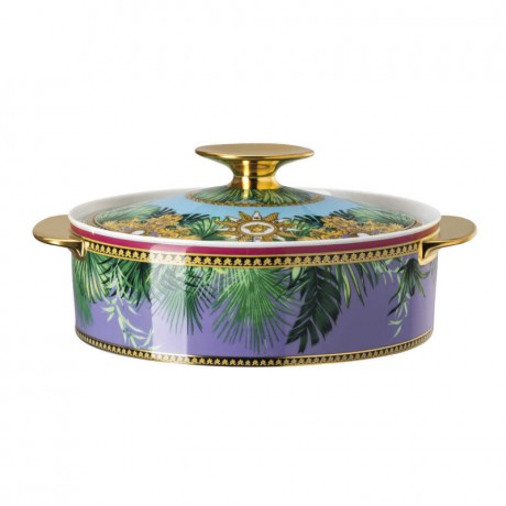 Rosenthal meets Versace Rosenthal Versace Jungle Animalier Schussel mit Deckel 1,40 L Чаша Rosenthal Versace Jungle Animalier с крышкой 1,40 л