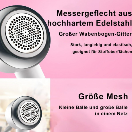 Yoyaxi Yoyaxi Dampfbugeleisen USB-wiederaufladbarer Fusselschneider fur Kleidung, Dreiflugeliger Zyklon-Fusselentferner fur Kleidung  Паровой утюг Yoyaxi, USB перезаряжаемый триммер для одежды, циклон с тремя лезвиями для удаления ворса с одежды