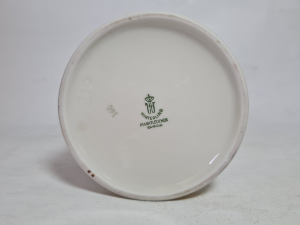 Ваза винтажная, Winterling Marktleuthen Bavaria с геометрическим декором, фарфор, 18 x 9 см, Германия, 1960-1970гг.