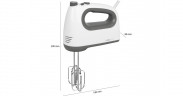 Clatronic Clatronic HM 3775, Handmixer weiss/grau  weiss/grau Clatronic HM 3775, ручной миксер белый/серый