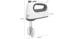 Clatronic Clatronic HM 3775, Handmixer weiss/grau weiss/grau Clatronic HM 3775, ручной миксер белый/серый
