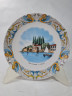 Тарелка декоративная винтажная с изображением Лаго ди Гарда, фарфор, 19.5 см, Италия, 1960-70гг.