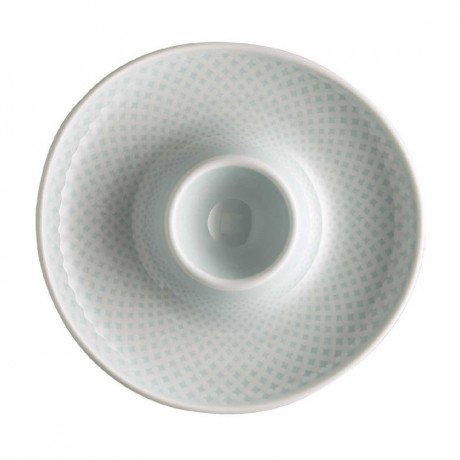 Rosenthal Rosenthal Junto Opal Green - Porzellan Eierbecher mit Ablage 13 cm Rosenthal Junto Opal Green - Фарфоровая подставка для яиц с полкой 13 см