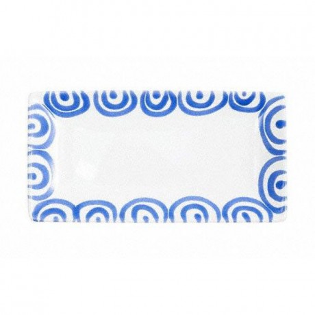 Gmundner Keramik Gmundner Keramik Blaugeflammt Snackschale 22x11x2,7 cm Миска для закусок Gmundner керамическая с синим пламенем 22x11x2,7 см