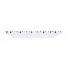 Gmundner Keramik Gmundner Keramik Blaugeflammt Snackschale 22x11x2,7 cm Миска для закусок Gmundner керамическая с синим пламенем 22x11x2,7 см