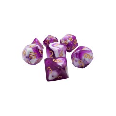 dice4friends 7-tlg. RPG Wurfelset: Racing Purple 7 шт. Набор игральных костей RPG: Racing Purple